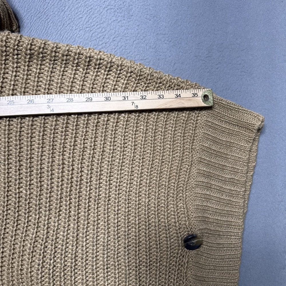 Neiman Marcus Wool Blend Poncho Turtleneck Sweater Womens Small Basic Oversized - Picture 2 of 9